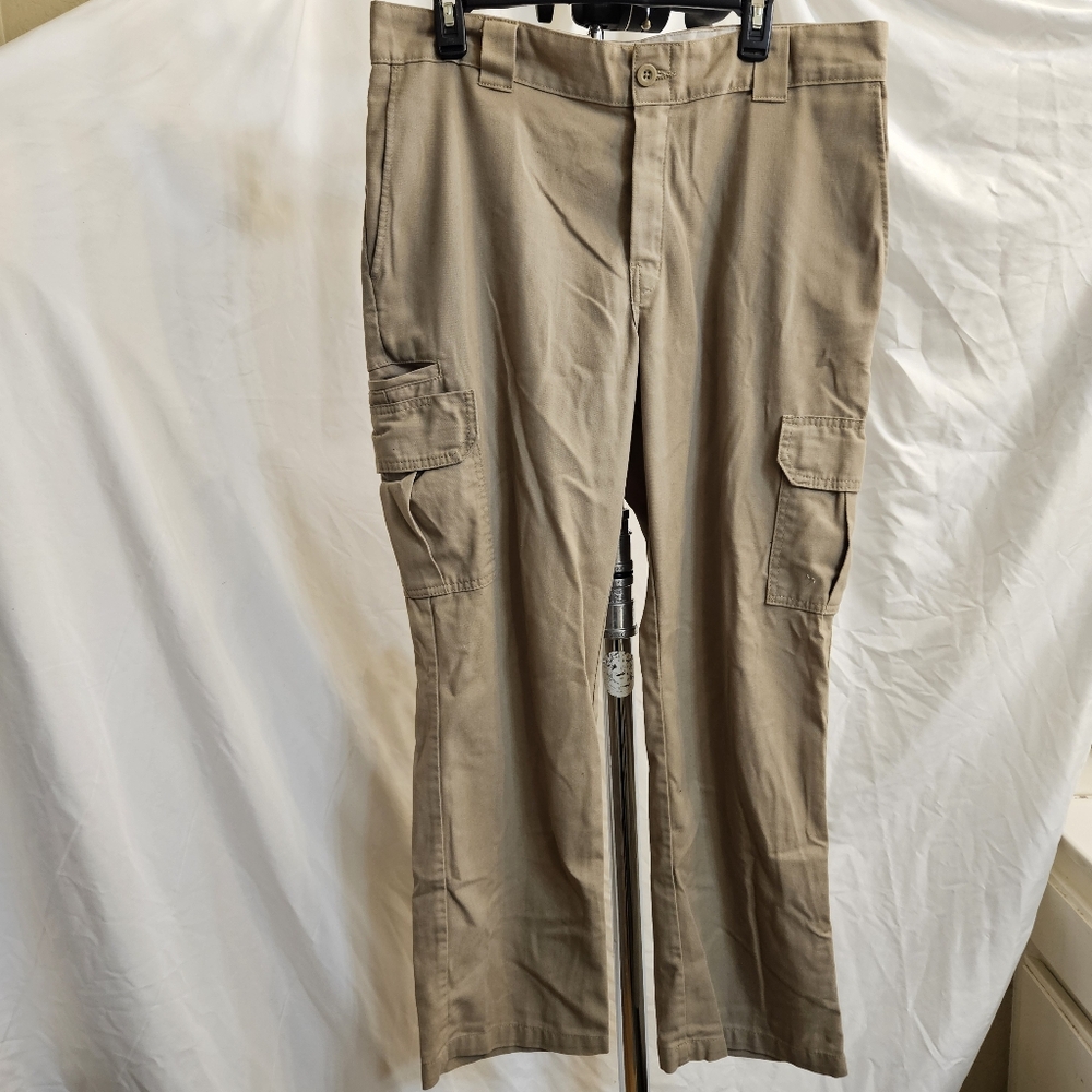 Dickies Men's Cargo Khakis Carmel/Tan Pants 36×30